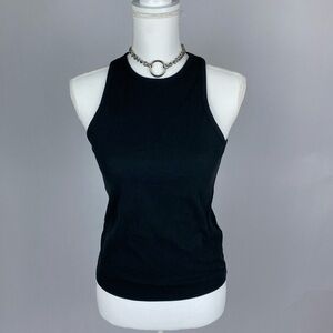 Madewell Black Ribbed Tank Top